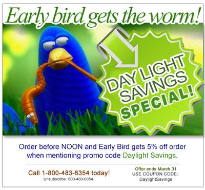 E-blast ad/coupon/offer for website & monthly newsletter